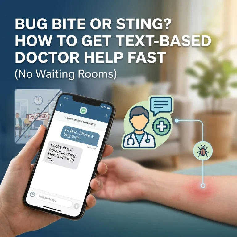 Bug Bite or Sting? How to Get Text-Based Doctor Help Fast (No Waiting Rooms)