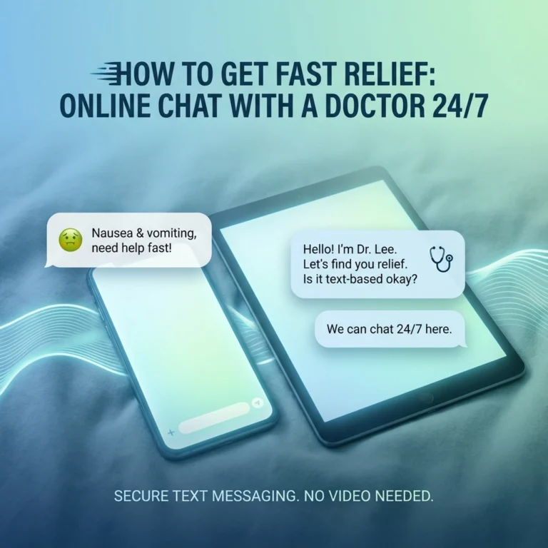 How to Get Fast Relief for Nausea and Vomiting, Online Chat With a Doctor 24/7