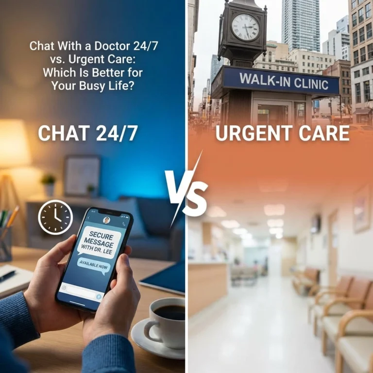 Chat With a Doctor 24/7 vs. Urgent Care: Which Is Better for Your Busy Life?