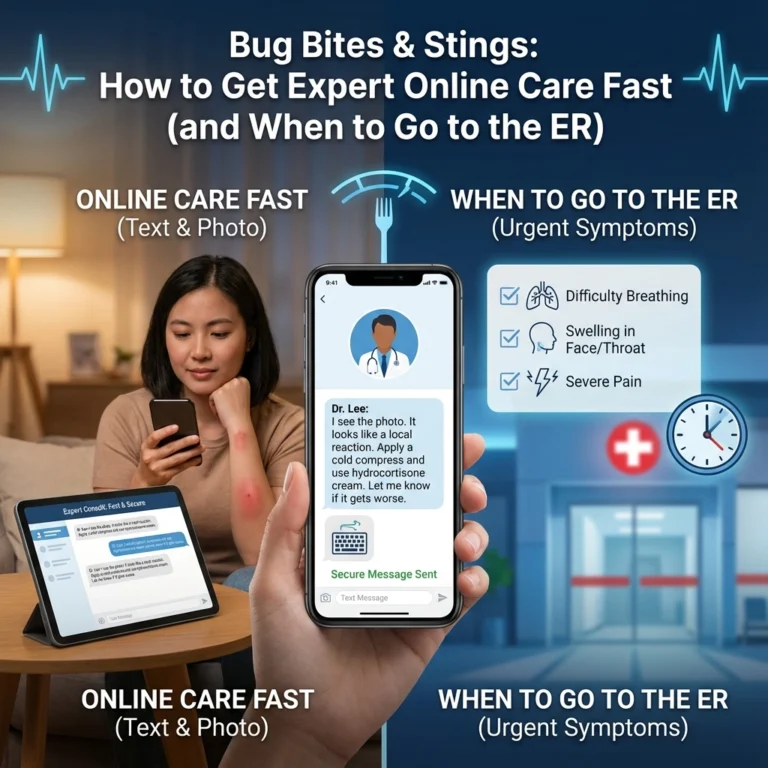 Bug Bites & Stings: How to Get Expert Online Care Fast (and When to Go to the ER)