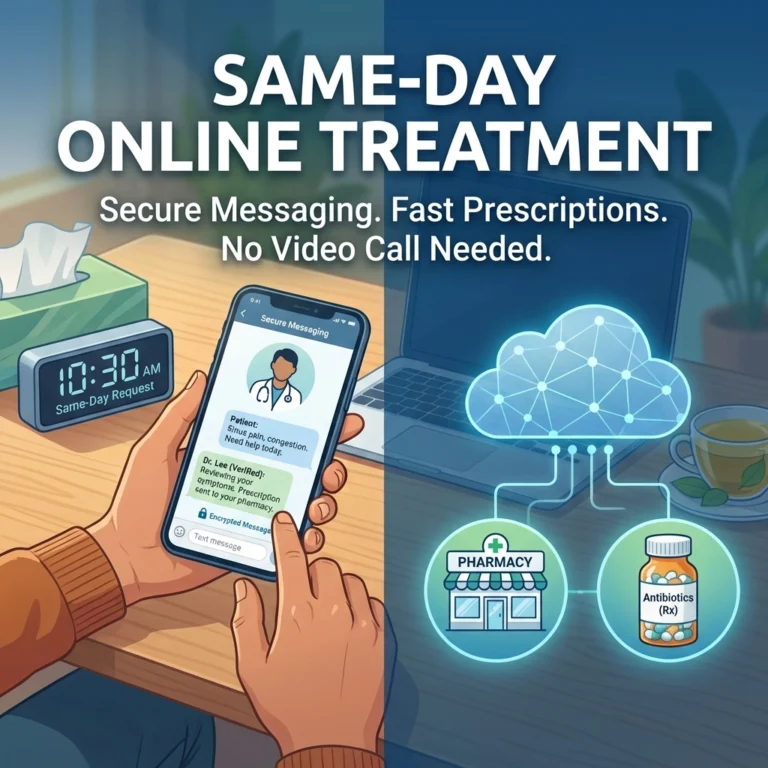 Sinus Infection Antibiotics: How to Get Same-Day Treatment Online