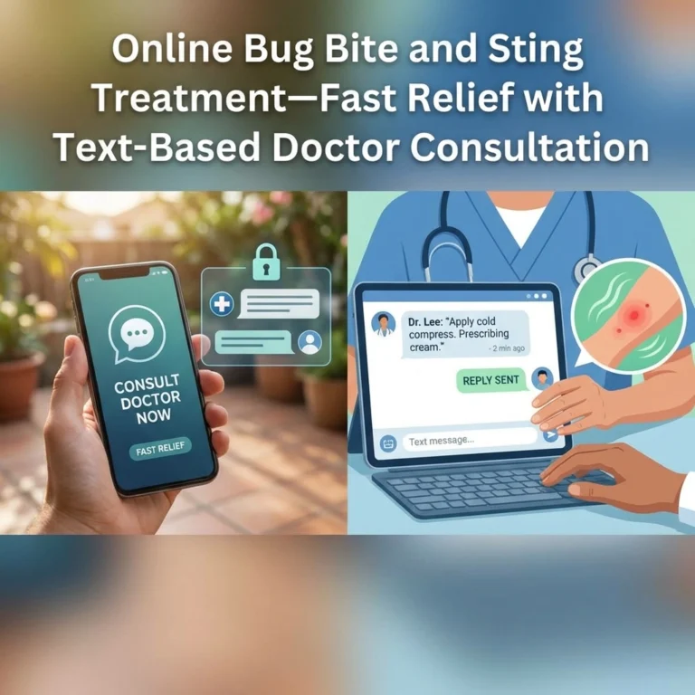 Online Bug Bite and Sting Treatment: Fast Relief with Text-Based Doctor Consultation