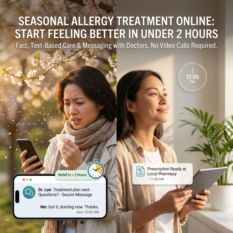 Seasonal Allergy Treatment Online: Start Feeling Better in Under 2 Hours