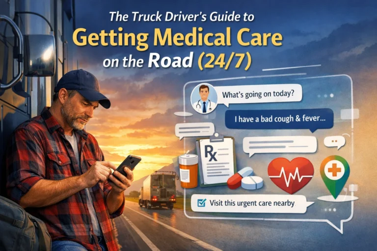 The Truck Driver's Guide to Getting Medical Care on the Road (24/7)