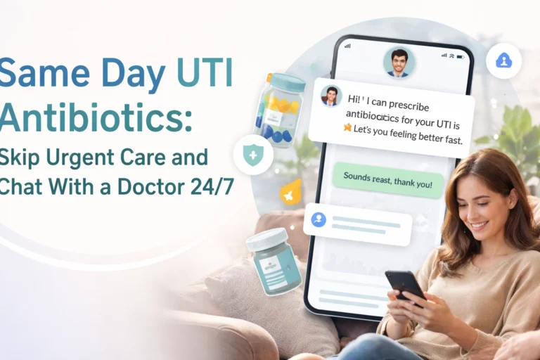 Same Day UTI Antibiotics: Skip Urgent Care and Chat With a Doctor 24/7