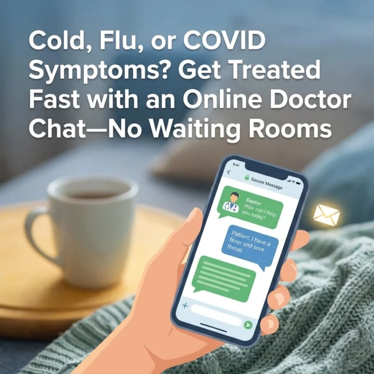 Cold, Flu, or COVID Symptoms? Get Treated Fast with an Online Doctor Chat, No Waiting Rooms