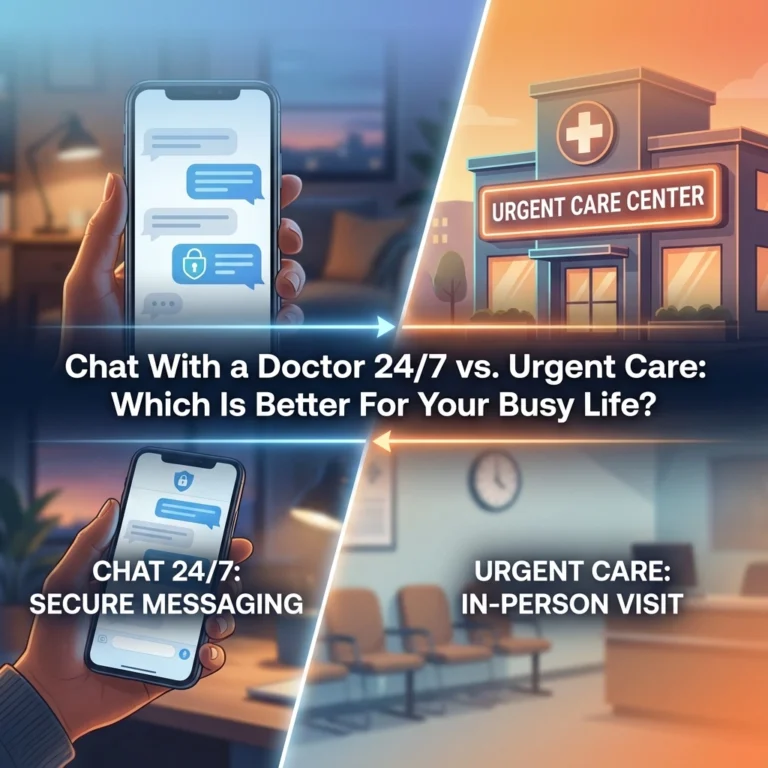 Chat With a Doctor 24/7 vs. Urgent Care: Which Is Better For Your Busy Life?