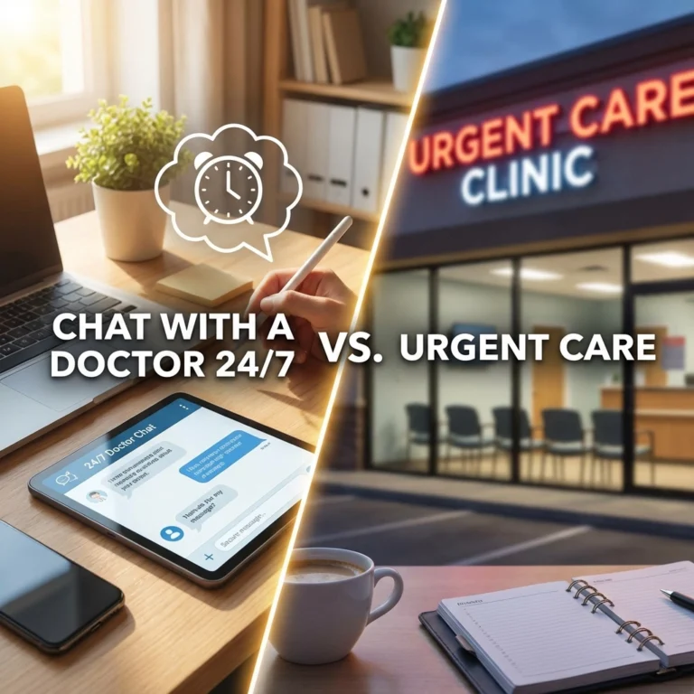 Chat With a Doctor 24/7 vs. Urgent Care: Which Is Better For Your Busy Life?