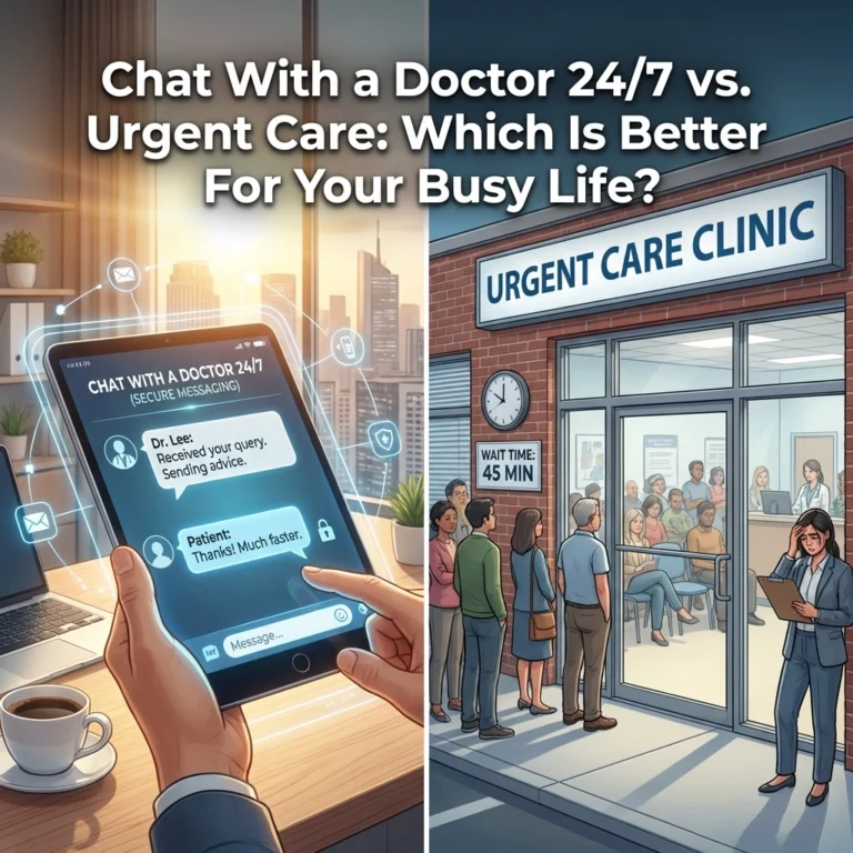 Chat With a Doctor 24/7 vs. Urgent Care: Which Is Better For Your Busy Life?