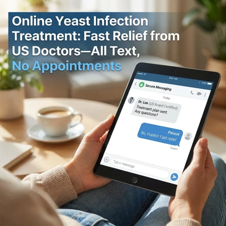 Online Yeast Infection Treatment: Fast Relief from US Doctors, All Text, No Appointments