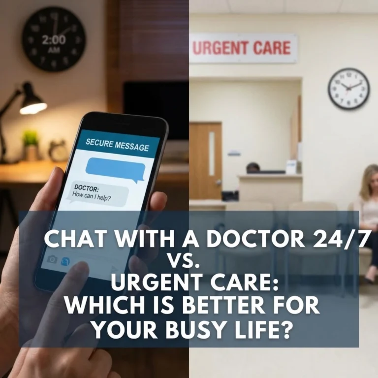 Chat With a Doctor 24/7 vs. Urgent Care: Which Is Better For Your Busy Life?