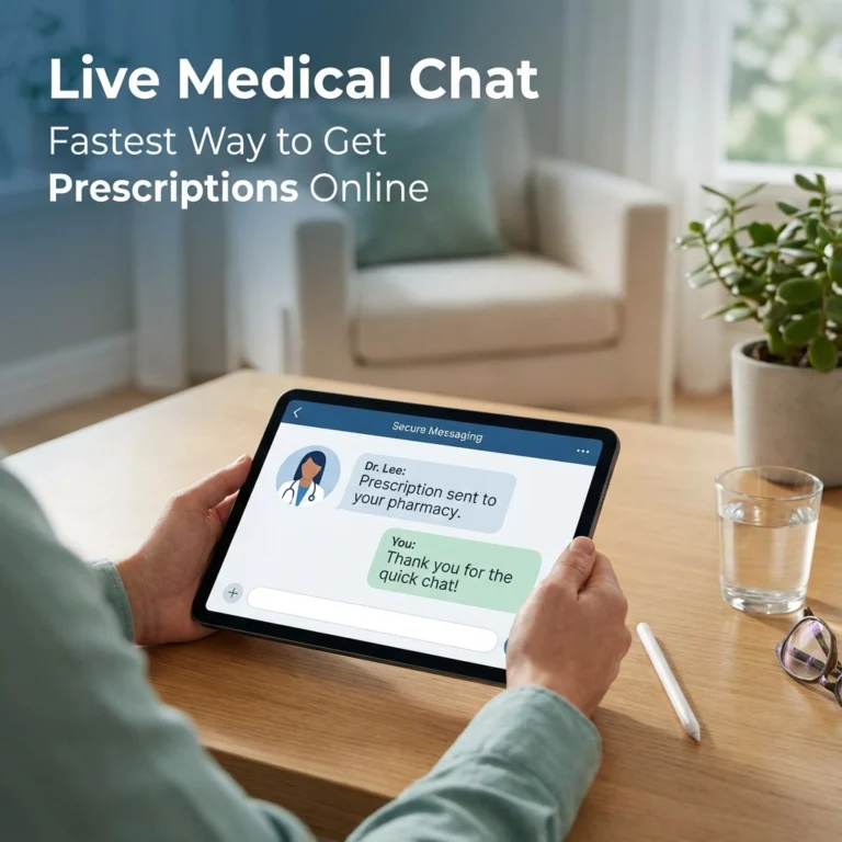 Live Medical Chat: The Fastest Way to Get Prescriptions Online: No Waiting Room Required