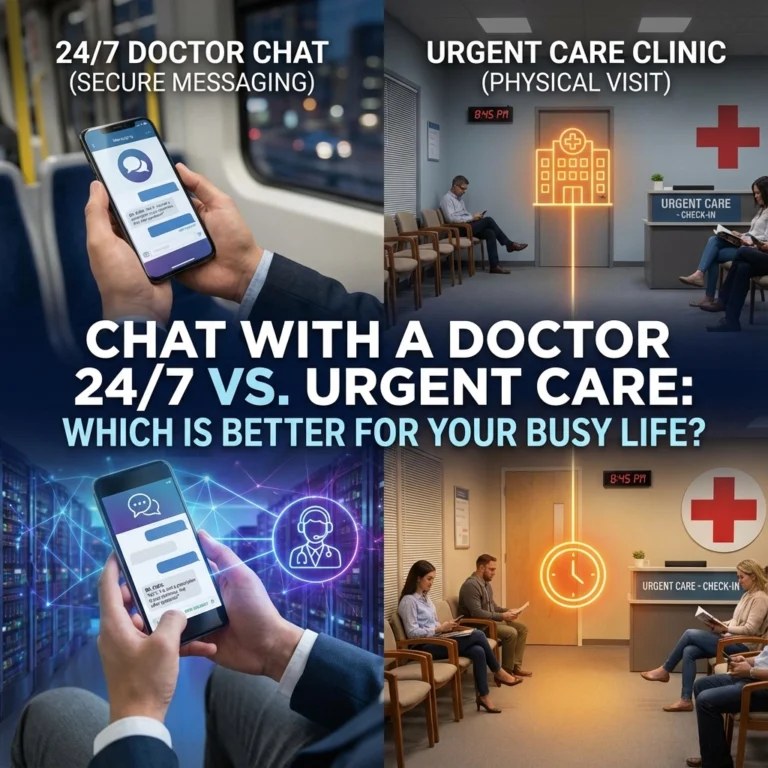 Chat With a Doctor 24/7 vs. Urgent Care: Which Is Better For Your Busy Life?