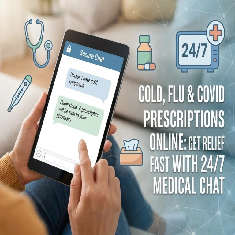 Cold, Flu & COVID Prescriptions Online: Get Relief Fast with 24/7 Medical Chat