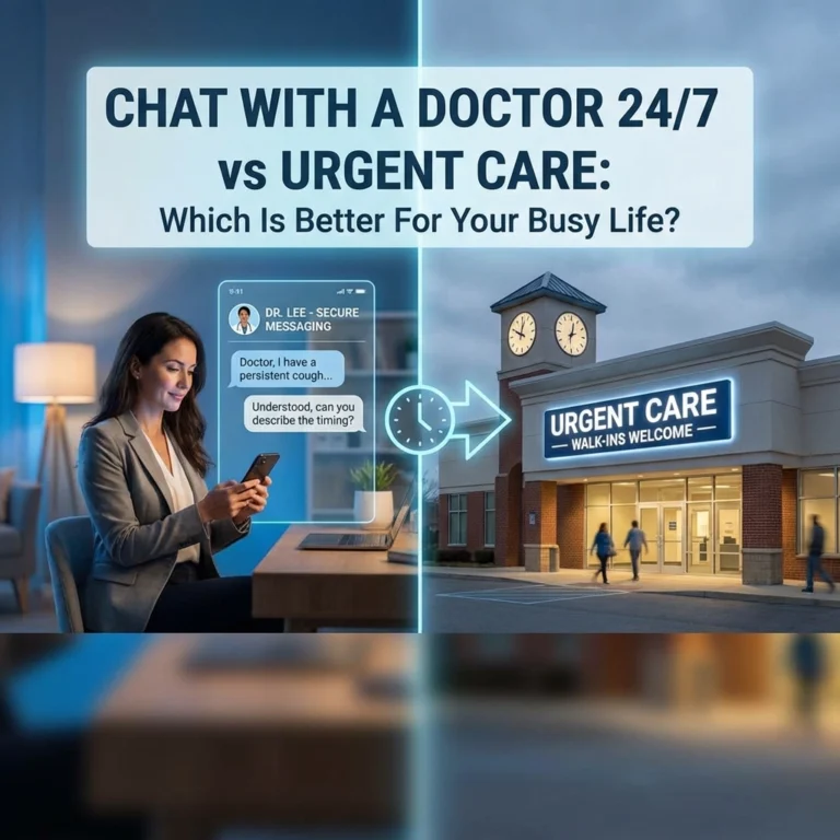 Chat With a Doctor 24/7 vs Urgent Care: Which Is Better For Your Busy Life?