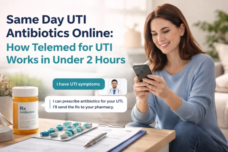 Same Day UTI Antibiotics Online: How Telemed for UTI Works in Under 2 Hours