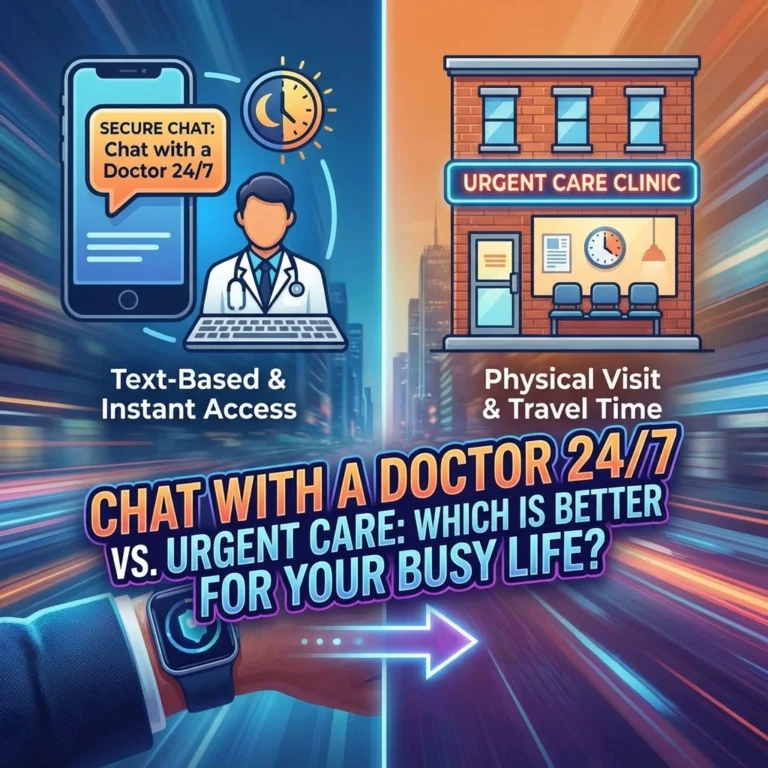 Chat With a Doctor 24/7 vs. Urgent Care: Which Is Better For Your Busy Life?