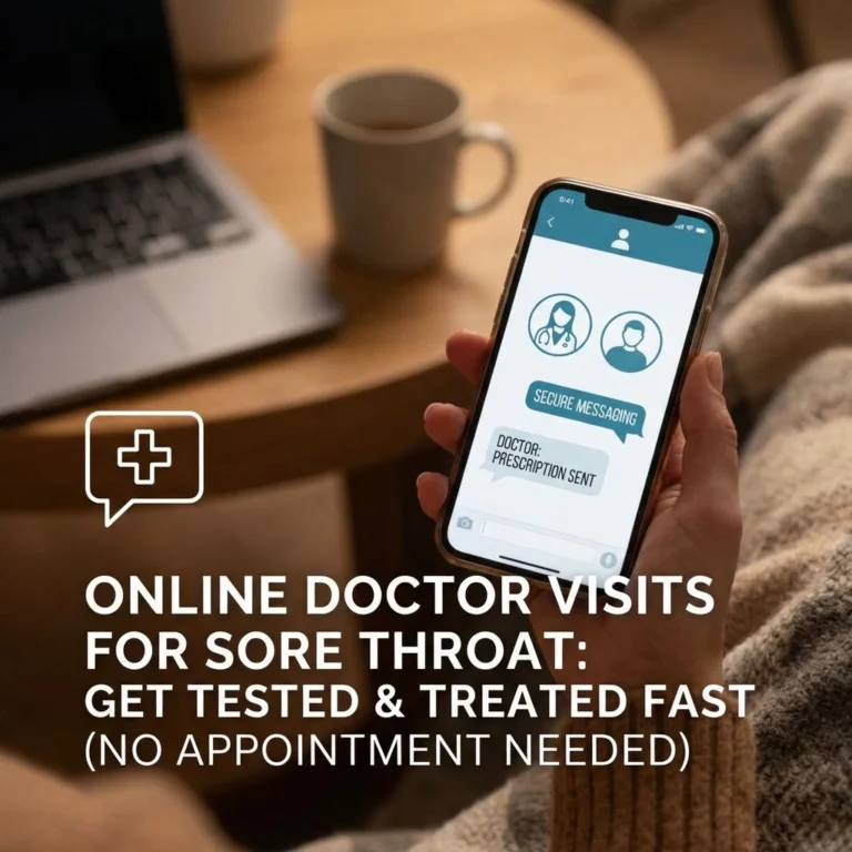 Online Doctor Visits for Sore Throat: Get Tested & Treated Fast (No Appointment Needed)