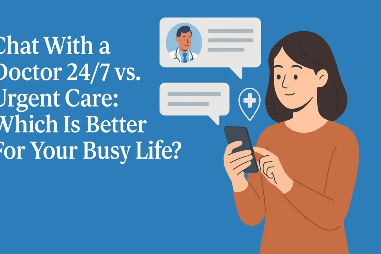 Chat With a Doctor 24/7 vs. Urgent Care: Which Is Better For Your Busy Life?