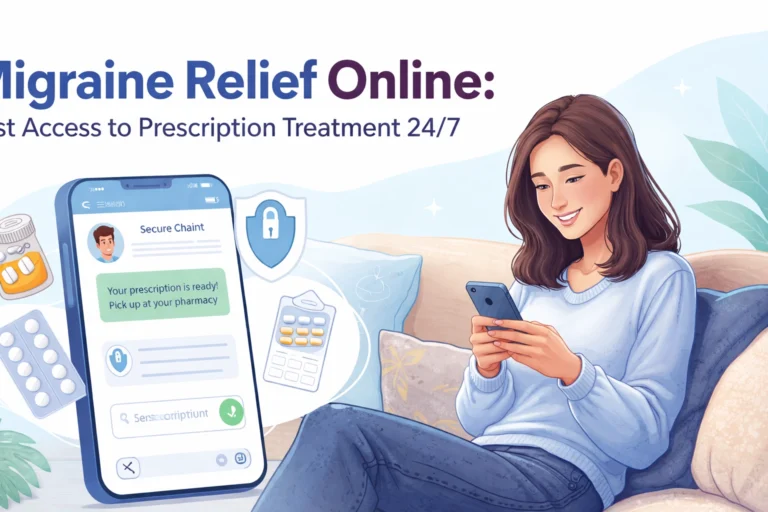 Migraine Relief Online: Fast Access to Prescription Treatment 24/7