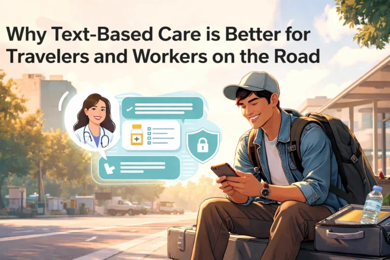 Why Text-Based Care is Better for Travelers and Workers on the Road