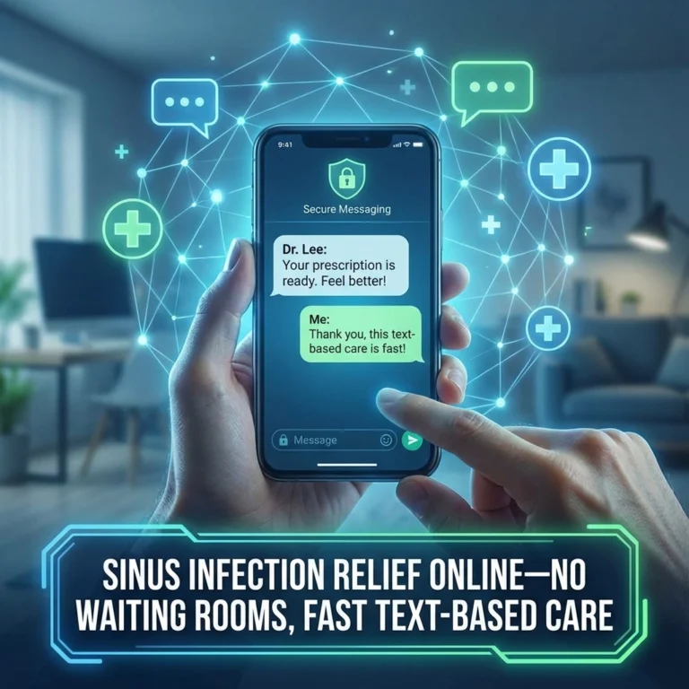 Sinus Infection Relief Online: No Waiting Rooms, Fast Text-Based Care