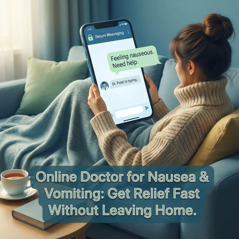 Online Doctor for Nausea & Vomiting: Get Relief Fast Without Leaving Home