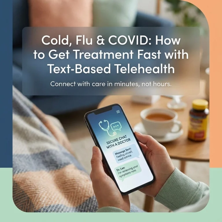 Cold, Flu & COVID: How to Get Treatment Fast with Text-Based Telehealth