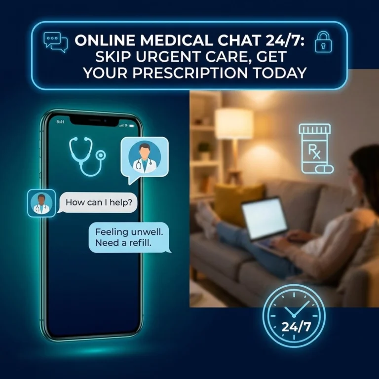 Online Medical Chat 24/7: Skip Urgent Care, Get Your Prescription Today