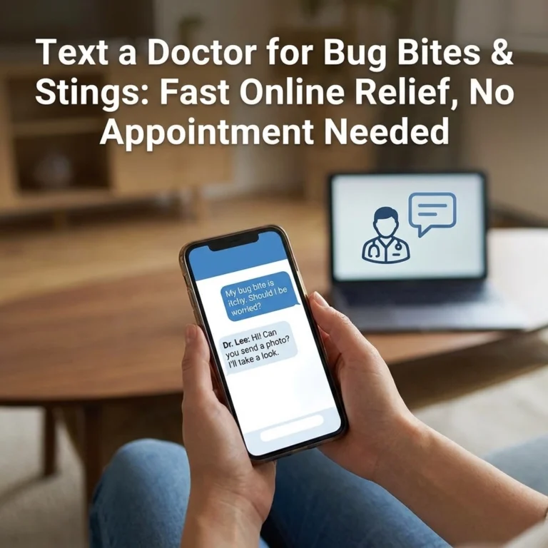 Text a Doctor for Bug Bites & Stings: Fast Online Relief, No Appointment Needed