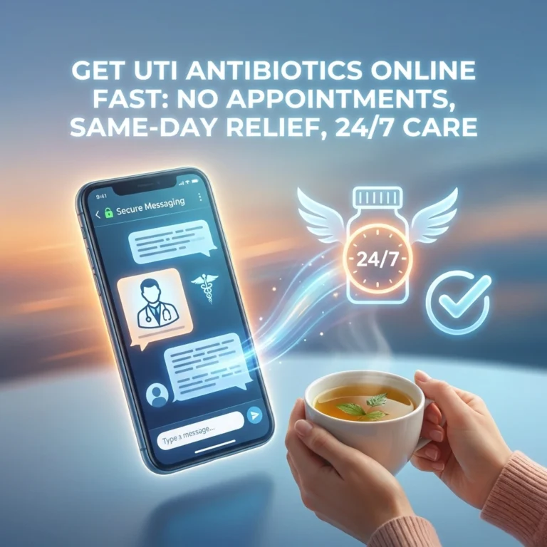 Get UTI Antibiotics Online Fast: No Appointments, Same-Day Relief, 24/7 Care