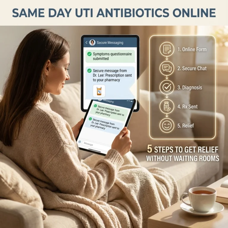 Same Day UTI Antibiotics Online: 5 Steps to Get Relief Without Waiting Rooms