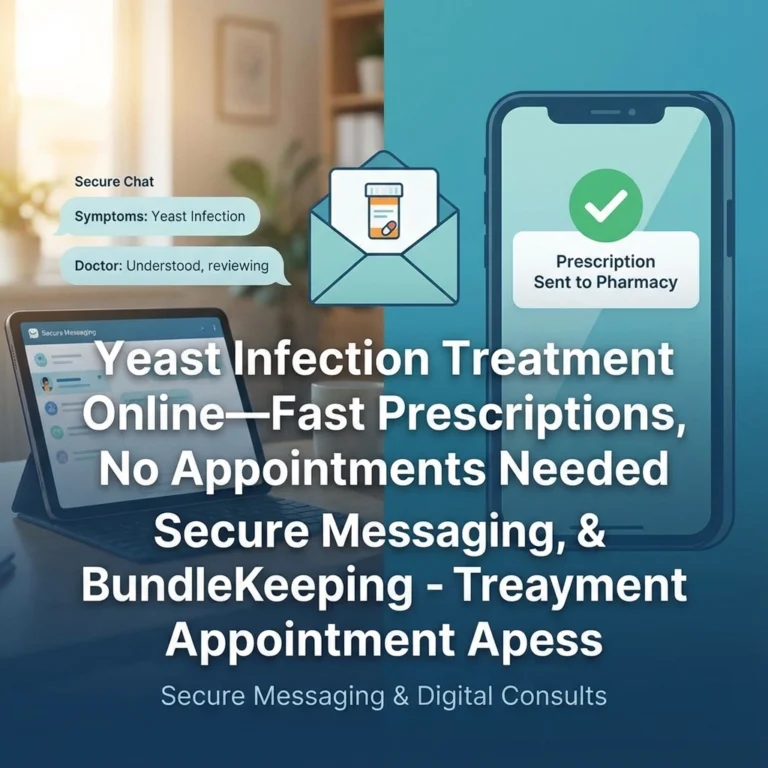 Yeast Infection Treatment Online: Fast Prescriptions, No Appointments Needed