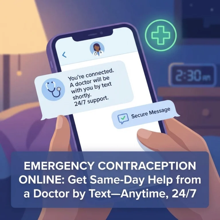 Emergency Contraception Online: Get Same-Day Help from a Doctor by Text, Anytime, 24/7