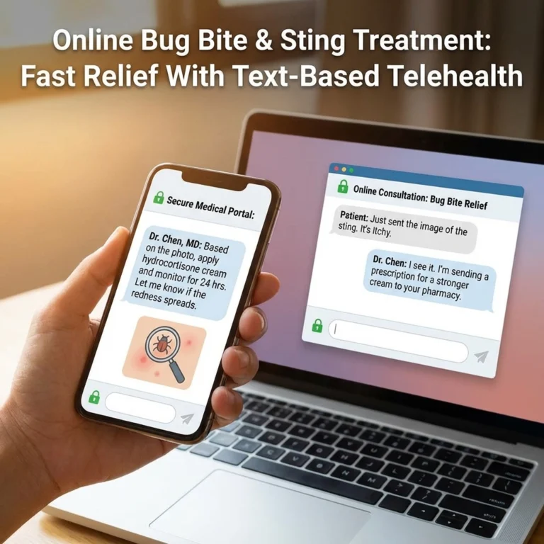 Online Bug Bite & Sting Treatment: Fast Relief With Text-Based Telehealth