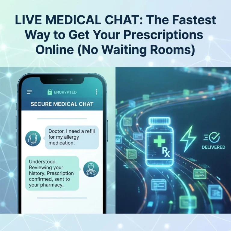 Live Medical Chat: The Fastest Way to Get Your Prescriptions Online (No Waiting Rooms)