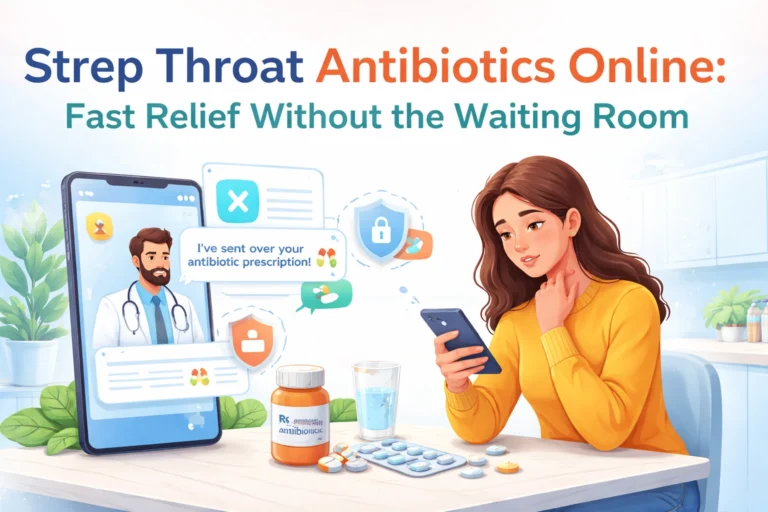 Strep Throat Antibiotics Online: Fast Relief Without the Waiting Room