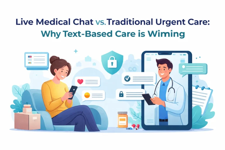 Live Medical Chat vs. Traditional Urgent Care: Why Text-Based Care is Winning