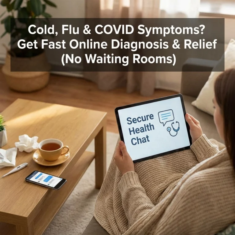 Cold, Flu & COVID Symptoms? Get Fast Online Diagnosis & Relief (No Waiting Rooms)
