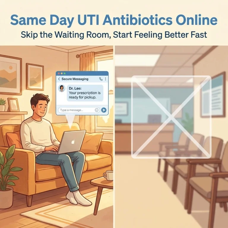 Same Day UTI Antibiotics Online: Skip the Waiting Room, Start Feeling Better Fast