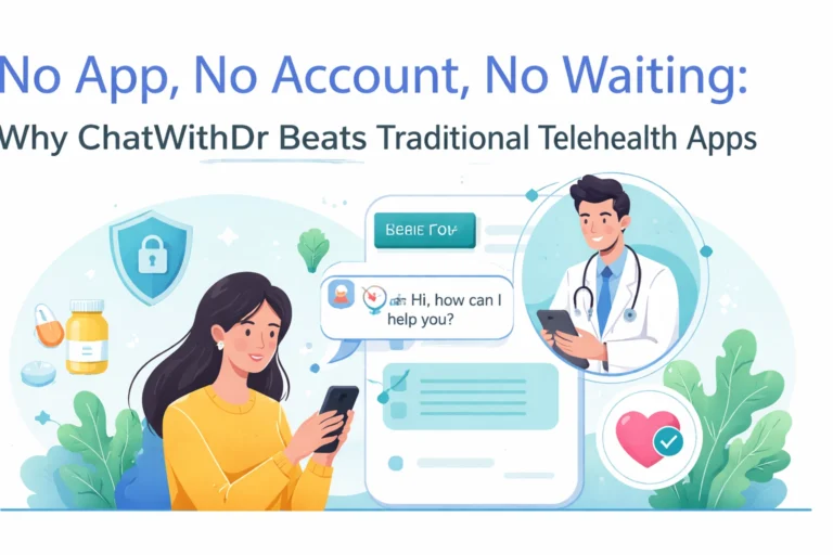 No App, No Account, No Waiting: Why ChatWithDr Beats Traditional Telehealth Apps