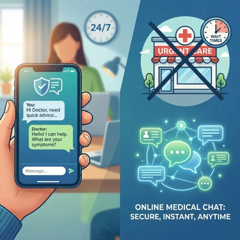 Chat With a Doctor 24/7: How Online Medical Chat Beats Urgent Care for Busy People