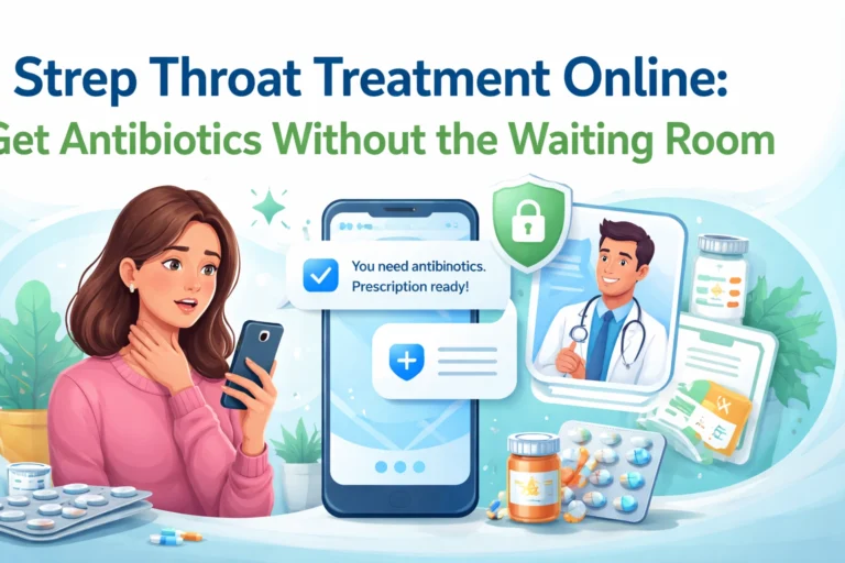 Strep Throat Treatment Online: Get Antibiotics Without the Waiting Room