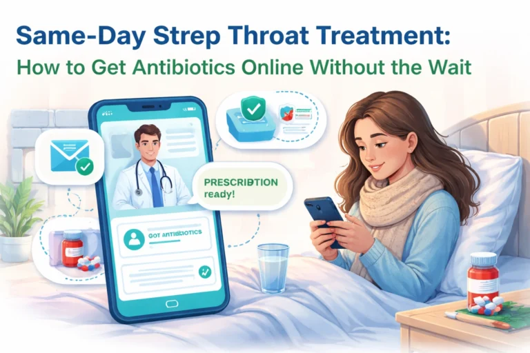 Same-Day Strep Throat Treatment: How to Get Antibiotics Online Without the Wait