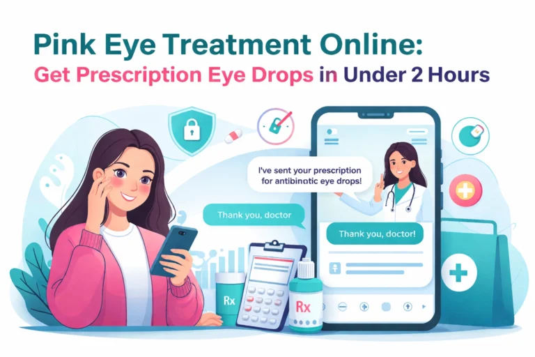 Pink Eye Treatment Online: Get Prescription Eye Drops in Under 2 Hours