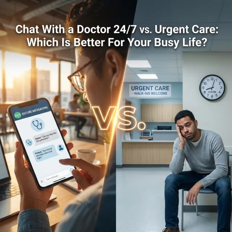 Chat With a Doctor 24/7 vs. Urgent Care: Which Is Better For Your Busy Life?