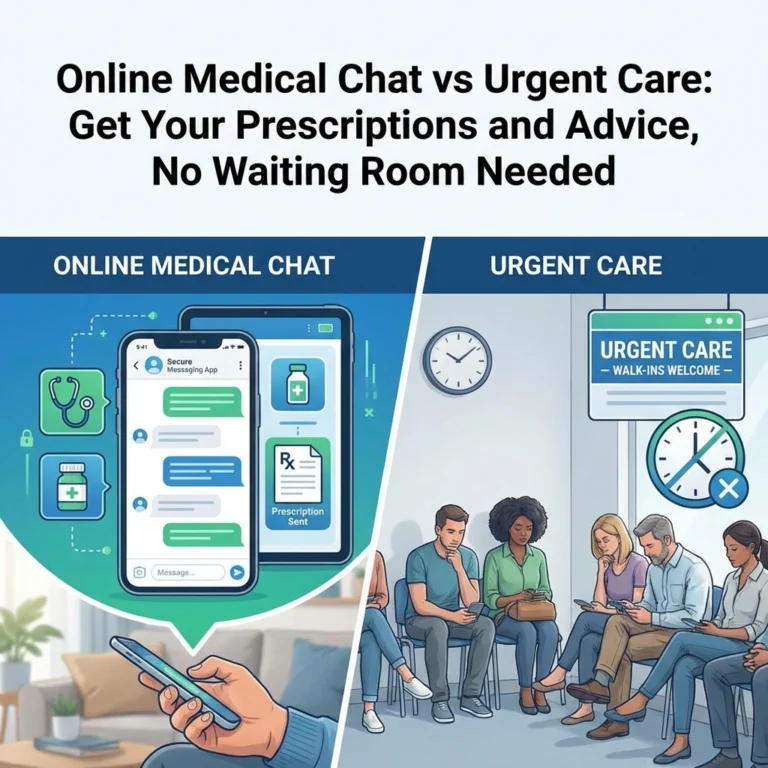Online Medical Chat vs Urgent Care: Get Your Prescriptions and Advice, No Waiting Room Needed
