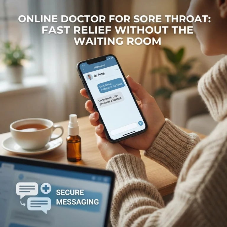 Online Doctor for Sore Throat: Fast Relief Without the Waiting Room