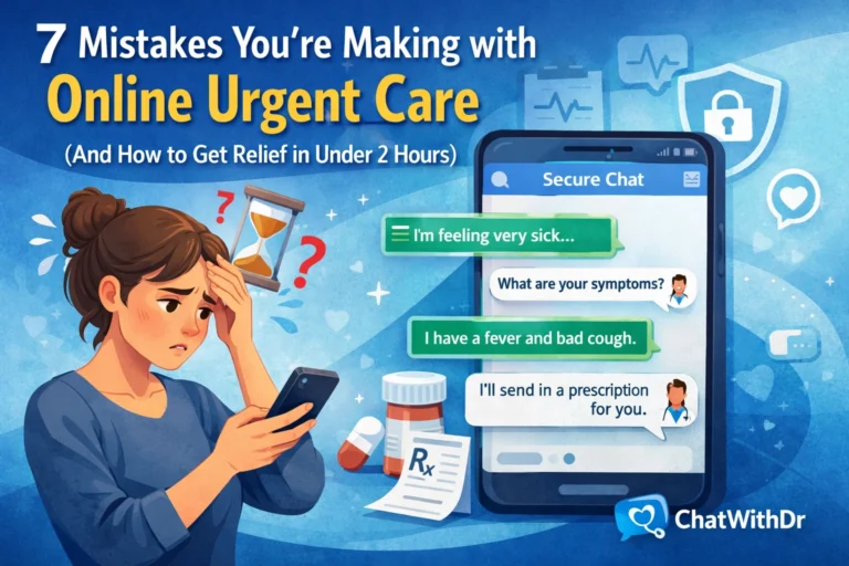 7 Mistakes You’re Making with Online Urgent Care (And How to Get Relief in Under 2 Hours)