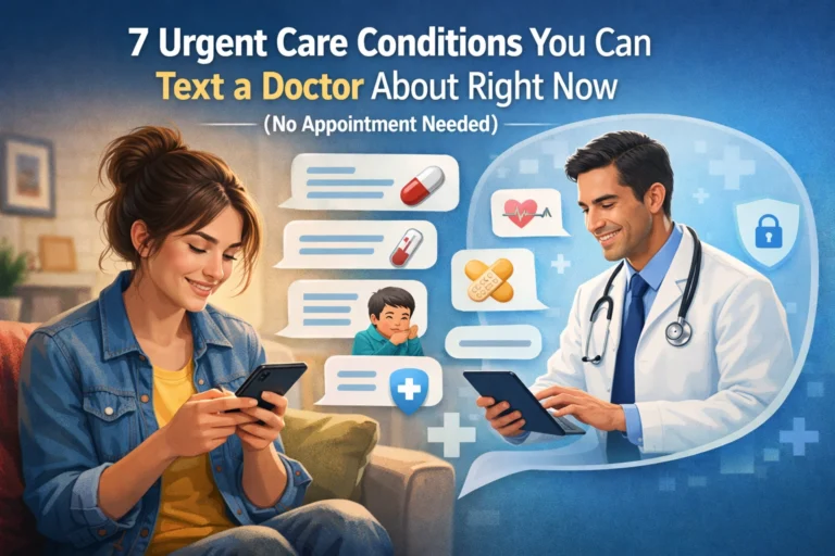 7 Urgent Care Conditions You Can Text a Doctor About Right Now (No Appointment Needed)